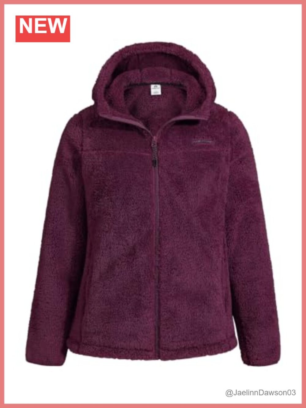 Fuzzy Fleece Jacket Full Zip Hooded Lightweight Warm Coat